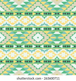 Seamless colorful ethnic pattern