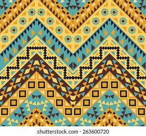 Seamless colorful ethnic pattern