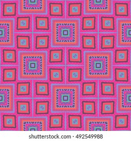 Seamless colorful ethnic pattern
