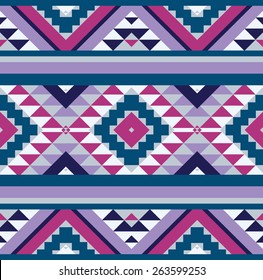 Seamless colorful ethnic pattern, vector illustration