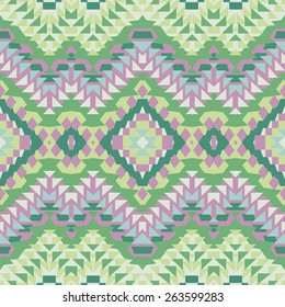 Seamless colorful ethnic pattern, vector illustration