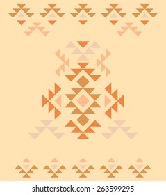 Seamless colorful ethnic pattern, vector illustration