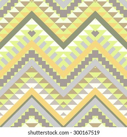 Seamless colorful ethnic pattern, vector illustration
