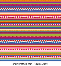 Seamless colorful ethnic surface pattern. Great for fabrics, wallpaper or wrapping paper.