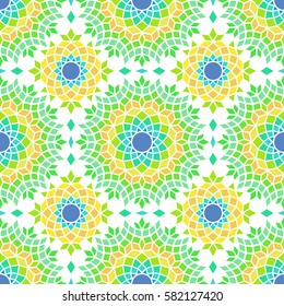seamless colorful fancy background pattern, mediterranean theme