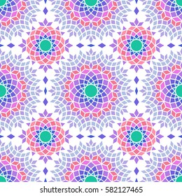 seamless colorful fancy background pattern, mediterranean theme