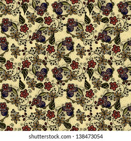 Seamless colorful floral pattern