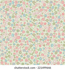 seamless colorful floral pattern 