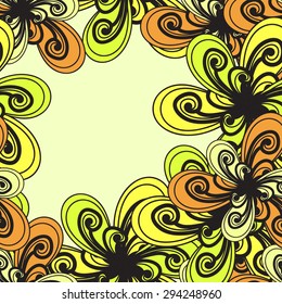 Seamless colorful floral pattern. Abstract background. Vector quilting texture