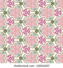 seamless colorful floral pattern background