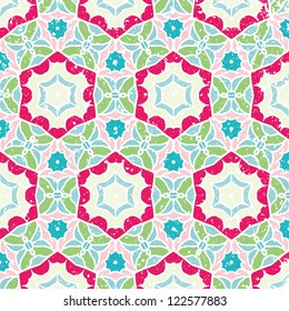 seamless colorful floral pattern background