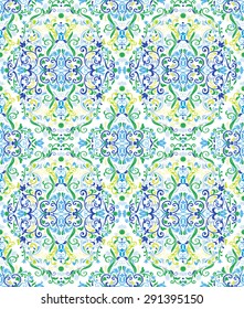 seamless colorful floral pattern background
