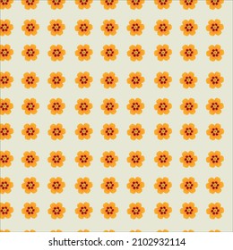 Seamless colorful floral pattern in continuous texture 