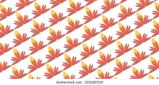 Seamless colorful floral pattern, floral pattern design, patterned background, editable pattern