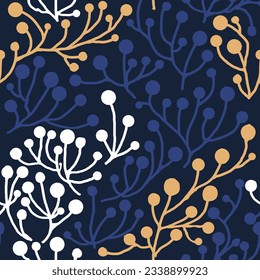Seamless colorful floral pattern. Hand drawn. Vector illustration. Floral ornament can be used for wallpaper, wrapping paper, textile, invitation, greeting card, print, web page background.