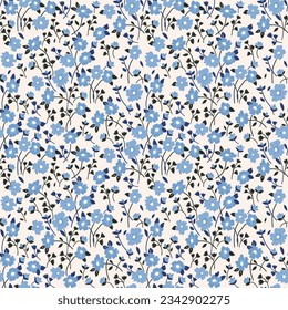 Seamless colorful floral pattern. Hand drawn. Vector illustration. Flower ornament can be used for wallpaper, wrapping paper, textile, invitation, greeting card, print, web page background.