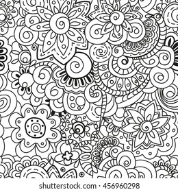 Seamless colorful floral pattern. Perfect for printing on fabric or paper. Vector