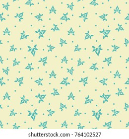 Seamless colorful floral pattern. Vector background with abstract shapes. Patterned paper wallpaper for scrapbooking