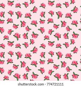 Seamless colorful floral pattern. Vector background with abstract flowers. Patterned paper wallpaper for scrapbooking