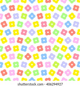 seamless colorful flower pattern 