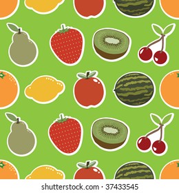 seamless colorful fruit wallpaper background