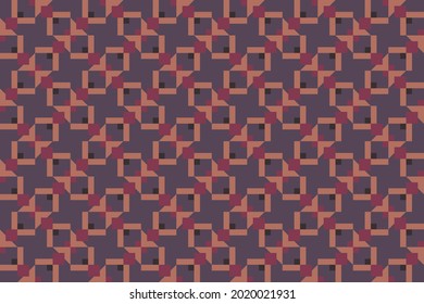 Seamless colorful geometric casual allover textile print block. Common geometric motif pattern classy background. Modern color plaid design. Abstract minimalist geometrical ornament graphic style