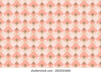 Seamless colorful geometric casual allover textile print block. Common geometric motif pattern classy background. Modern color plaid design. Abstract minimalist geometrical ornament graphic style