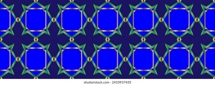 Seamless colorful geometric casual allover textile print block. Common geometric motif pattern classy background