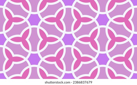 Seamless colorful geometric interlacing pattern vector
