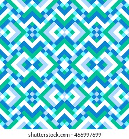 Seamless colorful geometric mosaic pattern