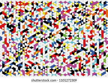 seamless and colorful geometric pattern