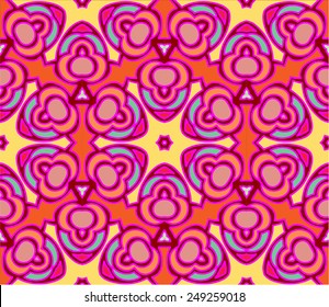 Seamless colorful geometric pattern