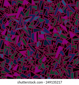 Seamless colorful geometric pattern. Abstract background. Vector illustration. Hand drawn motive.