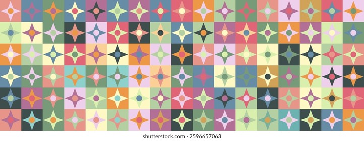 Seamless colorful geometric pattern. Abstract background for clothes, textiles, covers and banners. A background for textures, prints, wallpapers and an idea for creative design
