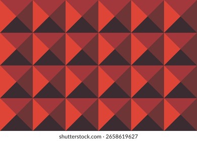 Patrón geométrico colorido sin fisuras con cuadrados abstractos y triángulos en estilo retro