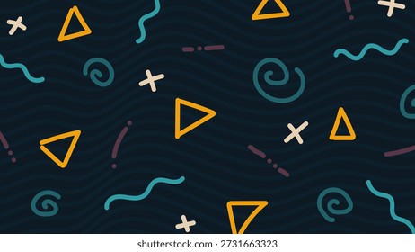 Diseño creativo de fondo de patrón geométrico colorido sin fisuras