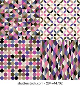 seamless colorful geometric pattern background