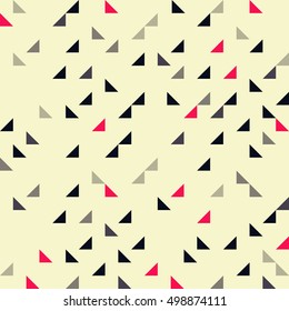 Seamless colorful geometric  pattern background from triangle