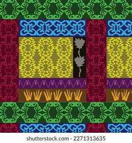 Nahtlose farbige geometrische Mustergrafik