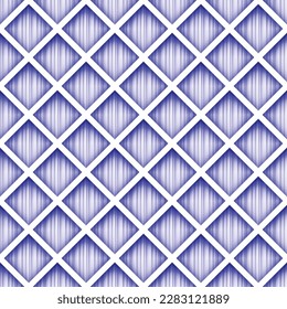 Patrón geométrico inexorable y colorido con Rombuses. Textura moderna sin fin de mosaico.  Tejido, Papel de envolver, Papel tapiz. Ilustración del vector 3d. Arte abstracto
