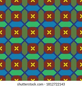 seamless colorful geometric patterns background
