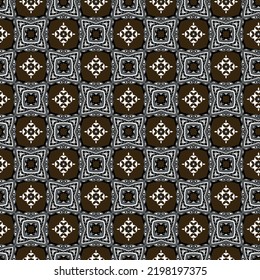 Seamless colorful geometric repeating tile pattern.