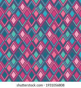seamless colorful geometric vector pattern