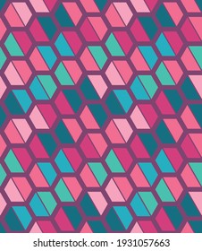 seamless colorful geometric vector pattern