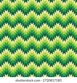 Padrão de ziguezague geométrico colorido contínuo com formas angulares repetitivas, criando fundo abstrato vibrante para têxteis, tecido, moda, embalagem, papel de parede e design de superfície moderno