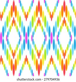 Seamless colorful Geometric  Zigzag Pattern. Texture Background