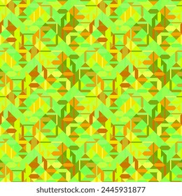 Seamless colorful geometrical mosaic pattern background design - abstract vector illustration