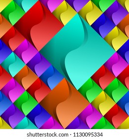 Seamless colorful geometry texture can be used in cover design, book design, website background, CD cover, advertising. Vector illustration,eps 10.