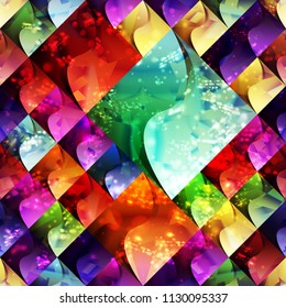 Seamless colorful geometry texture can be used in cover design, book design, website background, CD cover, advertising. Vector illustration,eps 10.