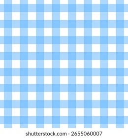 Seamless colorful gingham checkered pattern for cute and cozy backgrounds